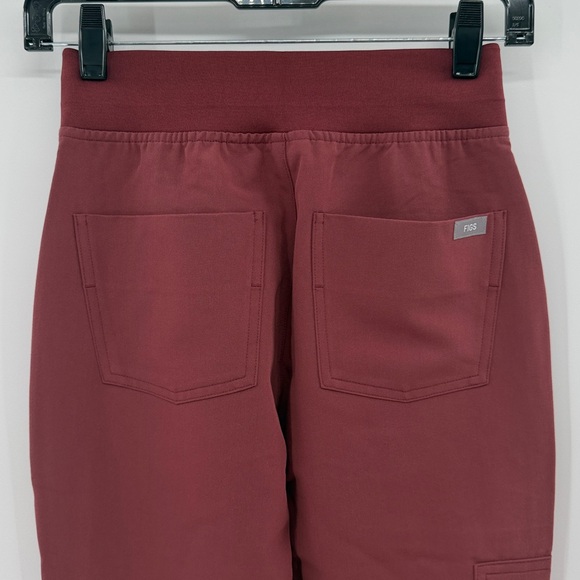 Figs Women's High Waisted Zamora Scrub Pants Jogger - Maroon - XXS - NWT - Picture 8 of 11